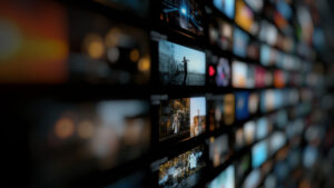 Multiple TV screen broadcasting