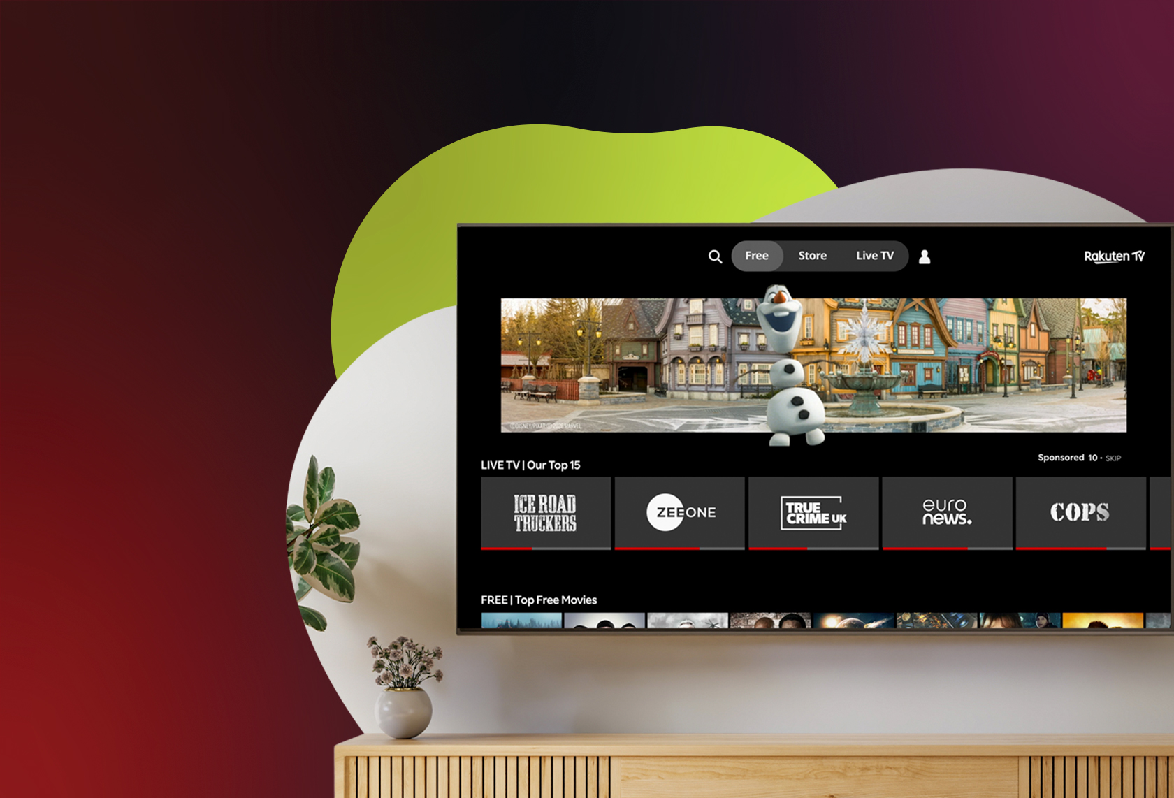 CTV Homescreen & Billboard Ads - Rakuten TV Enterprise